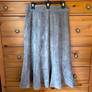 Corduroy Midi Flared Skirt